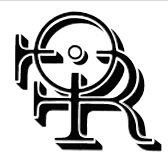 Ornate black PR monogram logo